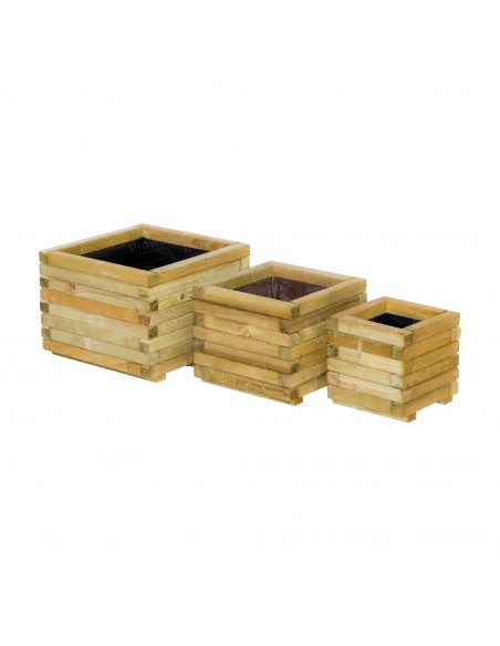 ΞΥΛΙΝΗ ΓΛΑΣΤΡΑ ΤΕΤΡΑΓΩΝΗ SHOWOOD 33X40X40