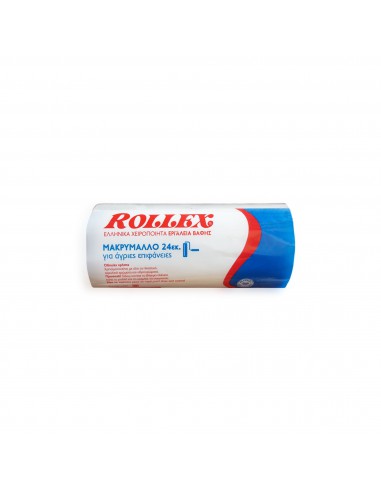 ROLLEX ΜΑΚΡΥΜΑΛΛΟ 24εκ. ΓΟΥΝΙΝΟ ΡΟΛΟ ΒΑΦΗΣ