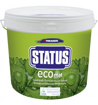 STATUS ECO Λευκό Πλαστικό Ματ 10 lt