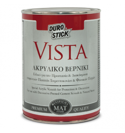 Vista 750ml Βερνίκι ματ διαλυτού για πατητή τσιμεντοκονία και φυσικές πέτρες