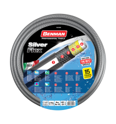 ΛΑΣΤΙΧΟ SILVER FLEX ΓΚΡΙ&ΛΕΥΚΗ ΡΙΓΑ 5/8"x15m BENMAN