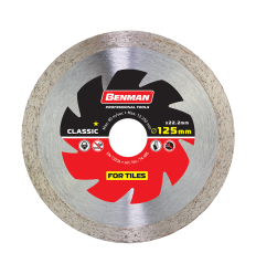 ΔΙΑΜΑΝΤΟΔΙΣΚΟΣ ΠΛΑΚΙΔΙΩΝ CLASSIC BENMAN 125 X 1.8 X 10w