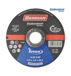 ΔΙΣΚΟΣ ΚΟΠΗΣ INOX-CD PROFESSIONAL BENMAN 125x1.0mm