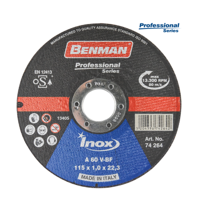 ΔΙΣΚΟΣ ΚΟΠΗΣ INOX-CD PROFESSIONAL BENMAN 125x1.0mm