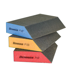 ΣΦΟΥΓΓΑΡΙ ΤΑΚΟΣ 4 ΠΛΕΥΡΩΝ ΛΟΞΟ P060, 125x90x25mm, BENMAN