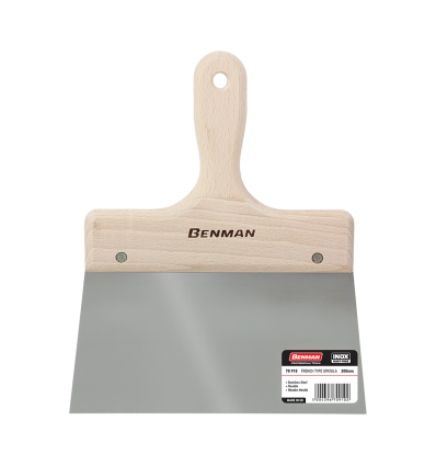 ΣΠΑΤΟΥΛΑ ΦΑΡΔΙΑ INOX, ΞΥΛINH ΛΑΒΗ 140mm, BENMAN