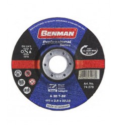 Δίσκος Κοπής Σιδήρου PROFESSIONAL 125mm με Κούρμπα BENMAN 74279