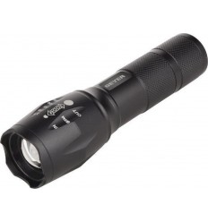 Φακός led 5W μαύρος μεταλλικός με zoom GEYER