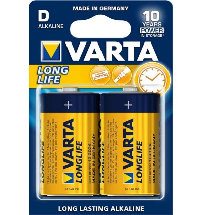 Varta LongLife Αλκαλικές Μπαταρίες D 1.5V 2τμχ