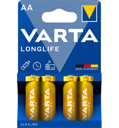 Varta LongLife Αλκαλικές Μπαταρίες AA 1.5V 4τμχ