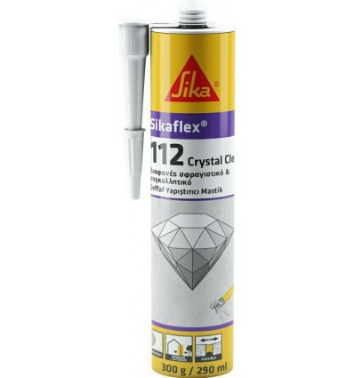 Sika 112 Crystal Clear Σφραγιστικό & Συγκολλητικό Διάφανο 290ml