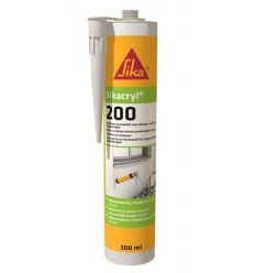 SIKACRYL 200 (300ml) - ΑΚΡΥΛΙΚΟ ΛΕΥΚΟ ΣΦΡΑΓΙΣΤΙΚΟ ΓΙΑ ΕΣΩΤΕΡΙΚΕΣ ΚΑΙ ΕΞΩΤΕΡΙΚΕΣ ΕΦΑΡΜΟΓΕΣ