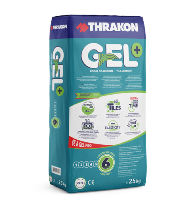 GEL+ PLUS ΚΟΛΛΑ ΠΛΑΚΙΔΙΩΝ THRAKON  25Kg