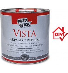 Durostick Vista 2.5lt Βερνίκι ματ διαλυτού για πατητή τσιμεντοκονία και φυσικές πέτρες