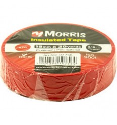 ΤΑΙΝΙΑ ΜΟΝΩΤΙΚΗ MORRIS, 19mmX20yards,x0.18mm, ΚΟΚΚΙΝΗ